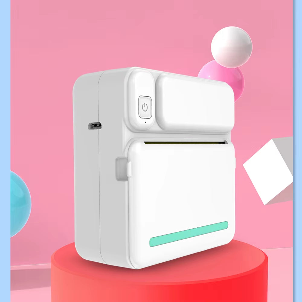 C19 Mini Printer Portable Thermal Printer Photo Pocket Thermal Label Printer 58Mm Printing Wireless Bluetooth Android IOS