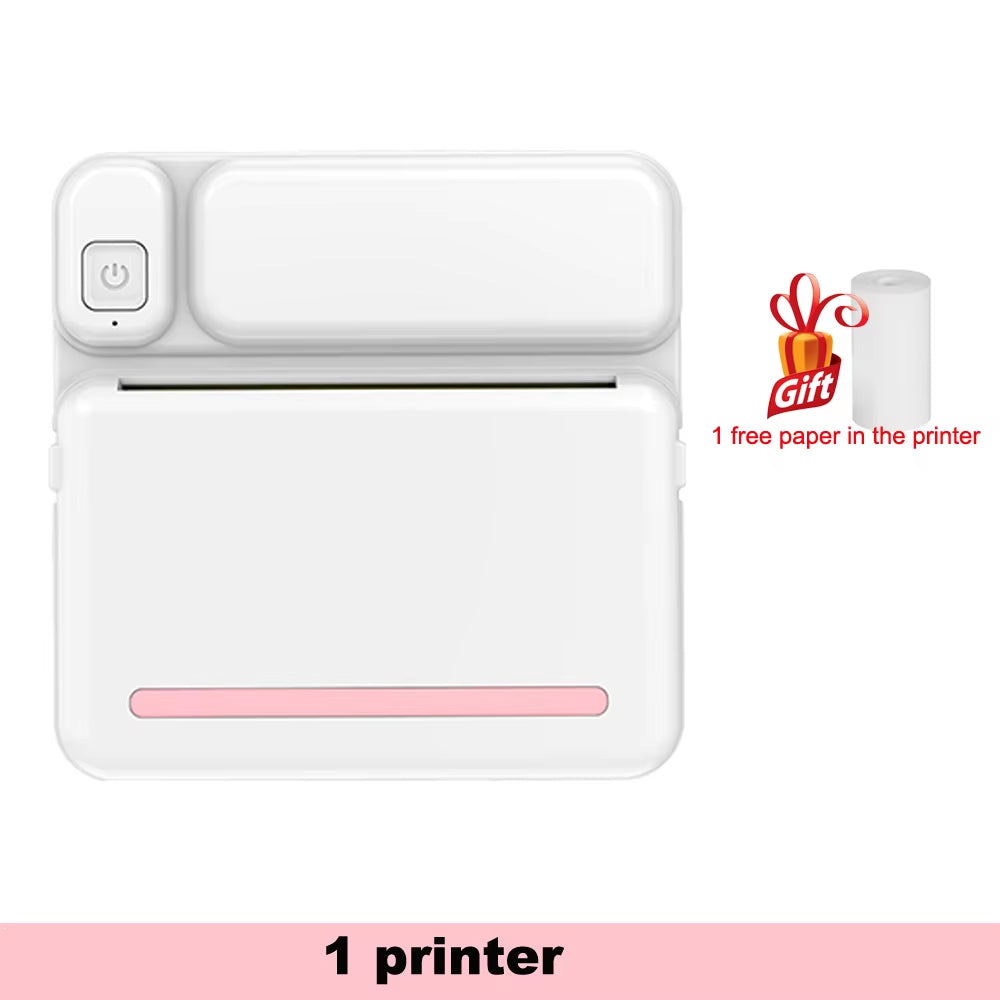 C19 Mini Printer Portable Thermal Printer Photo Pocket Thermal Label Printer 58Mm Printing Wireless Bluetooth Android IOS