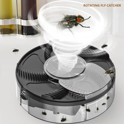Automatic Fly Control Repeller Insect Pest Catcher High Efficiency Rotating Fly Catcher Home Kitchen Flytrap Rechargeable/Plugin