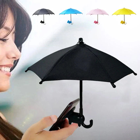 Multi-Color Mobile Phone Sunshade Umbrella with Suction Cup Phone Stands Outdoor Cover Sun Shield Mount Phone Holder Accessories