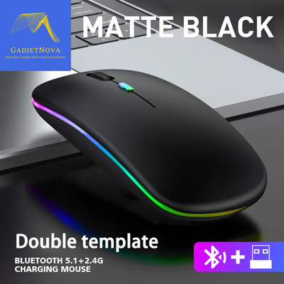 Bluetooth rechargeable RGB wireless mouse

