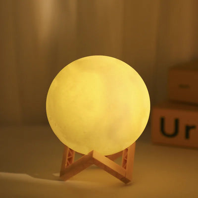 Hot Selling Moon Light Romantic Atmosphere Room Decoration Warm Soft Light Accompany Night Lamp Birthday Gift for Friends