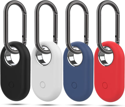 Compatible with Samsung Galaxy Smarttag2 Case Holder, Silicone Airtag Keychain for Samsung Smarttag2, Galaxy Smarttag 2 Key Holder with Metal Carabiner, GPS Cases Item Finders Accessories