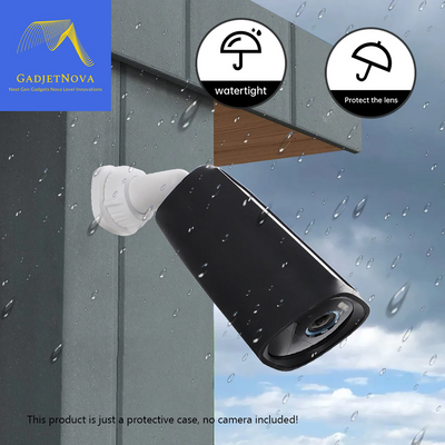 Security Camera Protective Case Silicone Camera Housing Uv-Proof Weather-Proof for Eufy Cam 3 Add-On Wireless Security Camera
